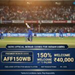 10CRIC official bonus codes for Indian users